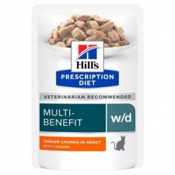 Hill's Gatto Prescription Diet w/d Multi-Benefit 85gr Pollo