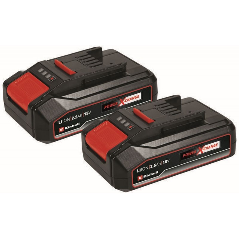 Twinpack 2 batterie Power X-Change 2,5 Ah in blister Einhell