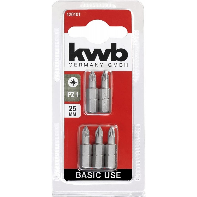Kwb 5 x Standard Bits 25mm