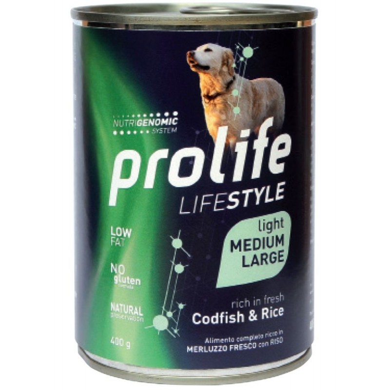 ProLife Cane 400gr Life Style Adult Medium Large Merluzzo