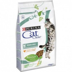 CAT CHOW Sterilized Gatto Crocchette ricco in Pollo 1,5 kg