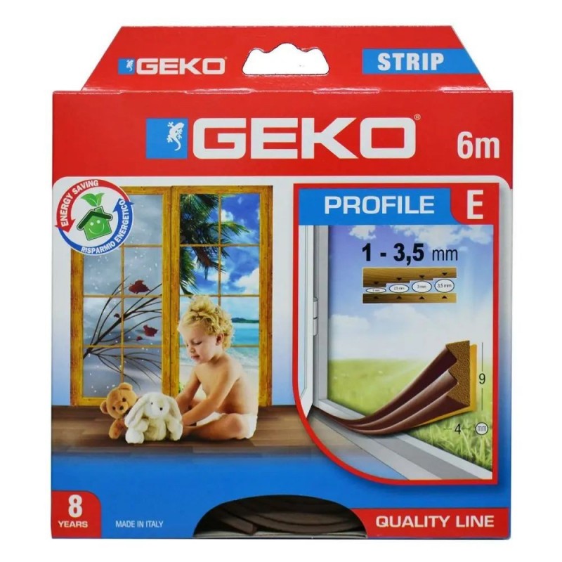 Geko Parafreddo Strip Marrone Profilo E EPDM 6mt