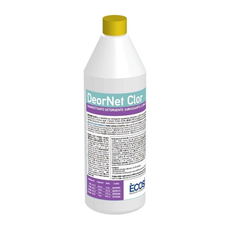 DeorNet Clor Disinfettante detergente sgrassante cloroattivo 1kg