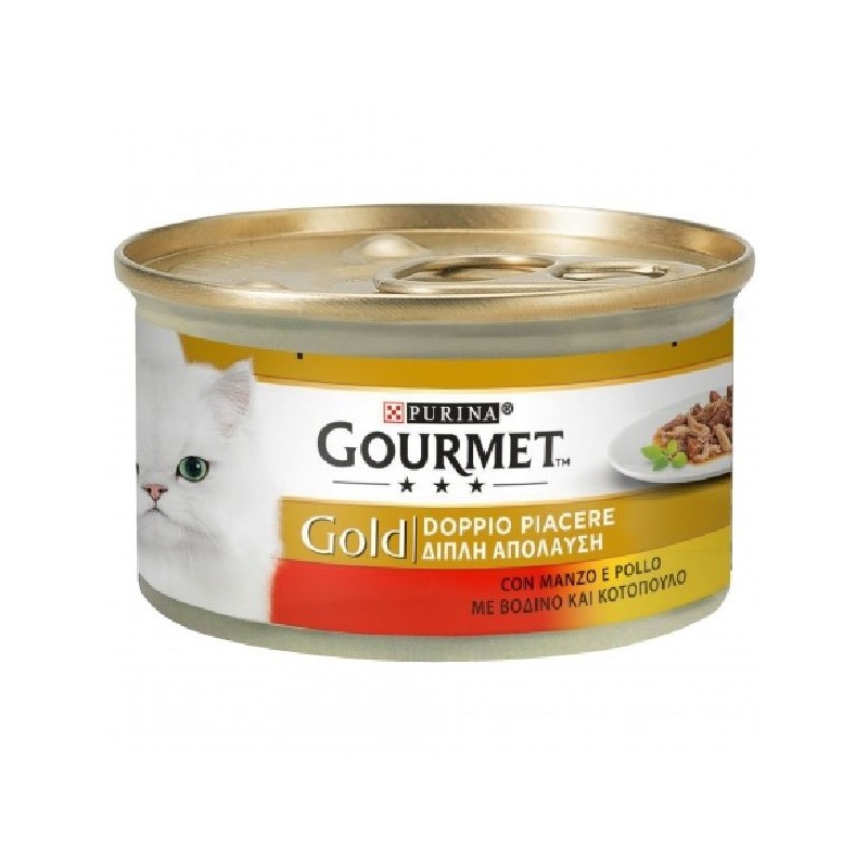 Gourmet Gold Gatto Doppio Piacere Lattina 85gr