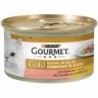 Gourmet Gold Gatto Adulto, Dadini in Salsa, Lattina 85gr : 12130941-GRP:Salmone e Pollo