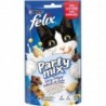FELIX Party Mix Gatto Snack : 12183086-GRP:Dairy Delight Aromatizzato con delizioso latte yogurt e gustoso formaggio 60 g