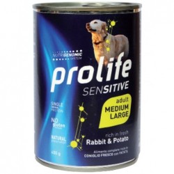 ProLife Cane 400gr Sensitive Adult Medium Large Coniglio e Patate