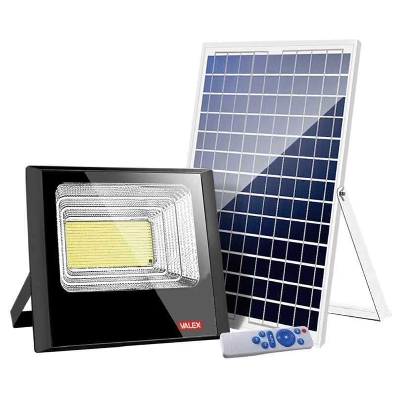 Valex Proiettore Solare Led in Alluminio 60W con Pannello Separato