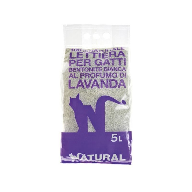 Natural Code Lettiera Bentonite Agglomerante Lavanda 5L