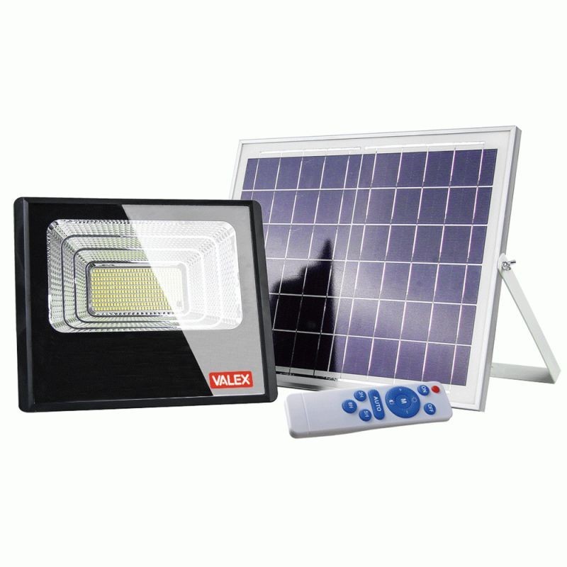 Valex Proiettore Solare Led in Alluminio 40W con Pannello