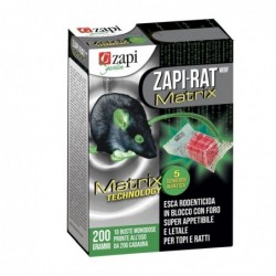 Zapi-Rat Topicida in Blocco Matrix WBF 200gr 10 bustine